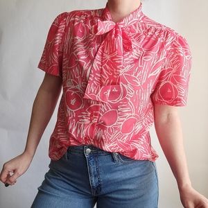 Vintage Judy Bond Fruit Blouse